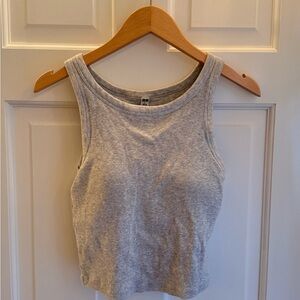 Uniqlo Light Gray Bra Tank Top